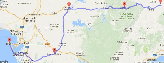 14 juni Ronda - Cadiz