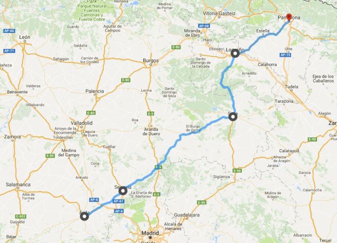 20 juni Avila - Pamplona